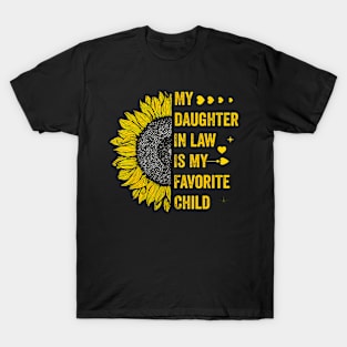 My Daughter In Law Is My Favorite Child Family Matching T-Shirt